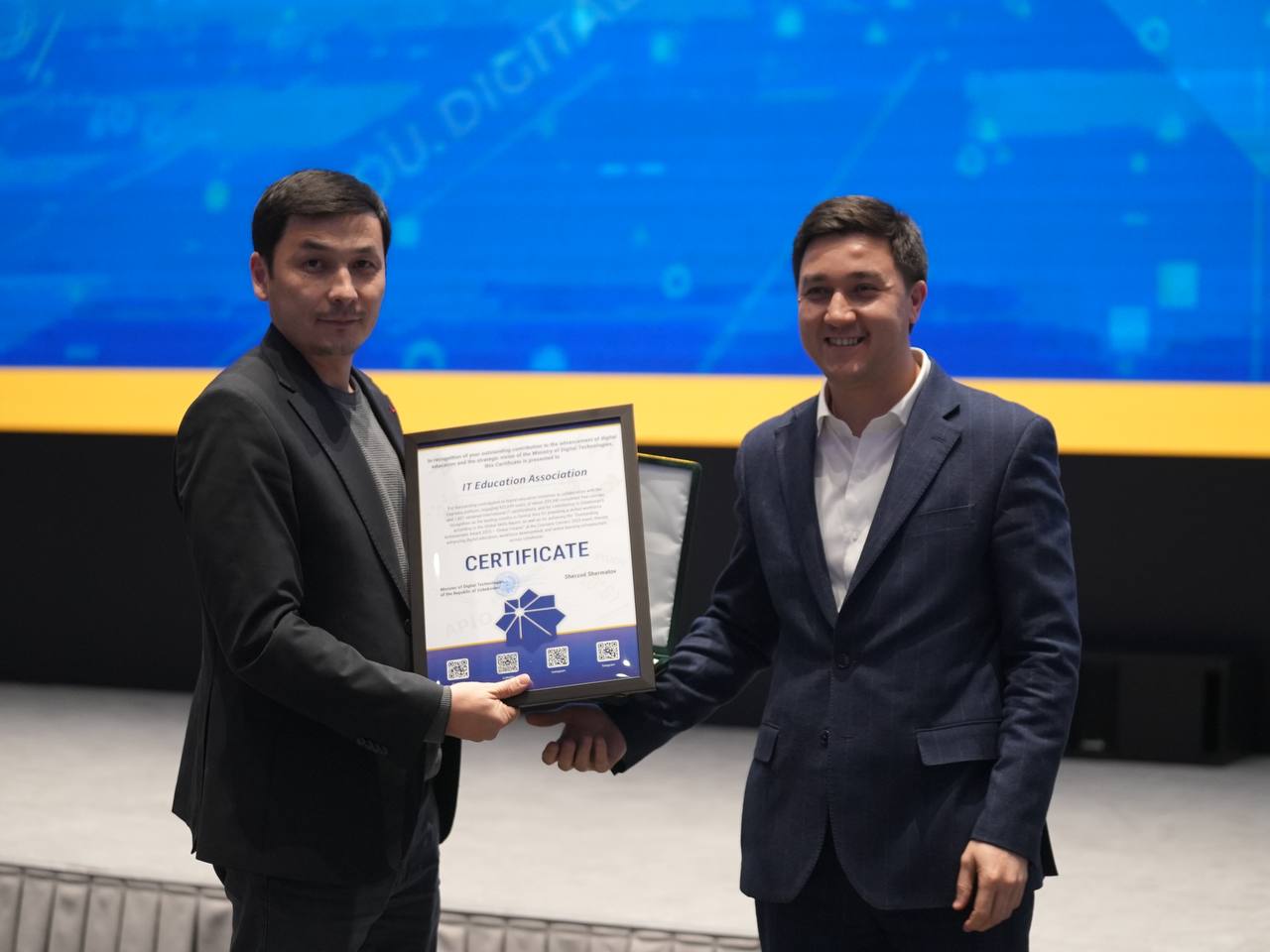 IT ta'lim Uyushmasi raqamli ta’limni rivojlantirishga qo‘shgan hissasi uchun taqdirlandi